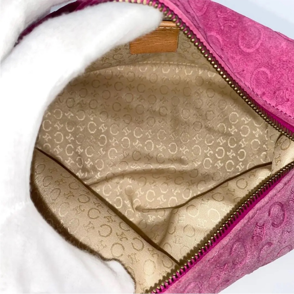 Pink Celine Suede Bag - Picture 4 of 12